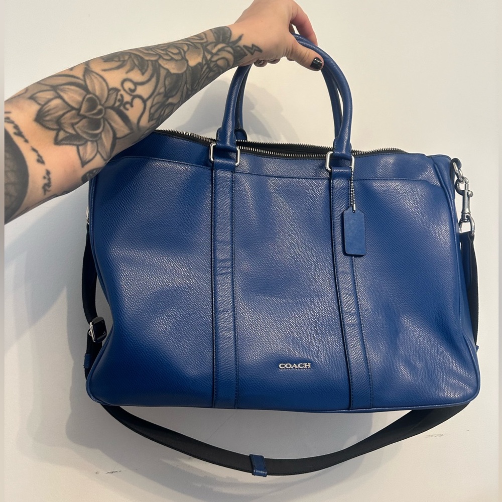 Coach leather carry all